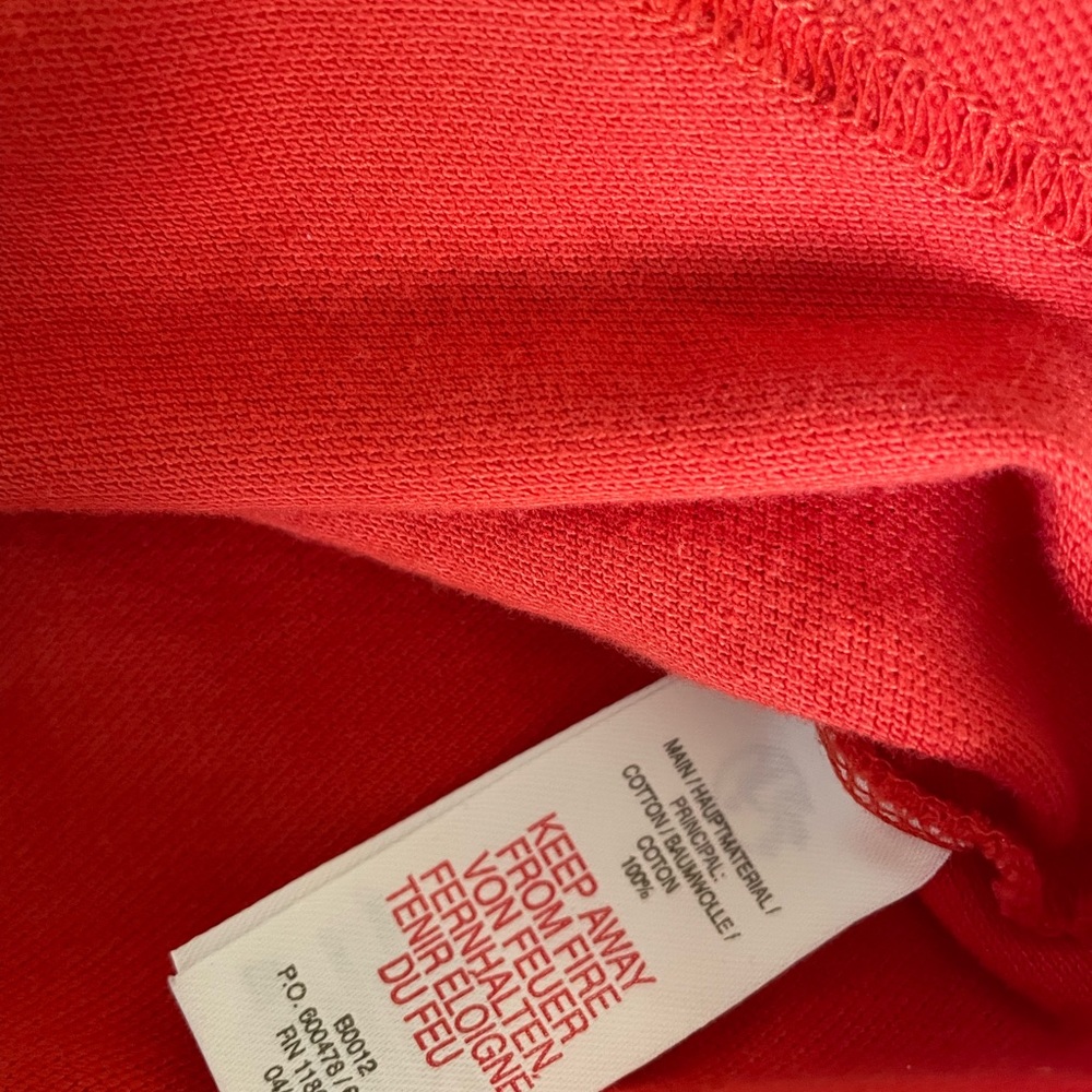 Mini Boden Boys Long Sleeve Orange Polo Shirt Star Elbow Patches Size 5/6 y - Picture 4 of 5